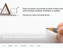 Tablet Screenshot of praxisaerospace.com